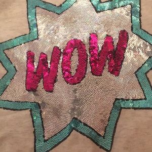 Adorable VS PINK sequin shirt